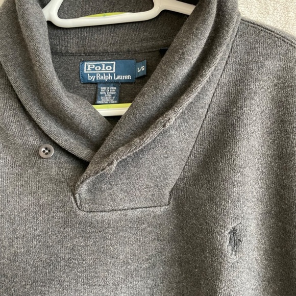 Polo by Ralph Lauren Luxury Jersey Shawl-Collar 2-Button Pullover. - Picture 6 of 9